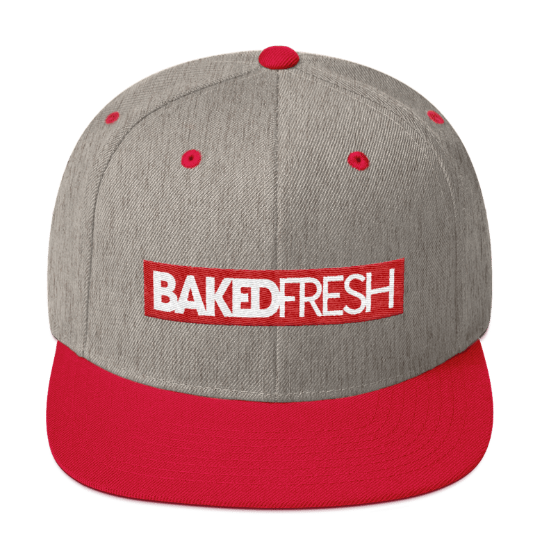 Image of Baked Fresh Grey & Red Snap Back
