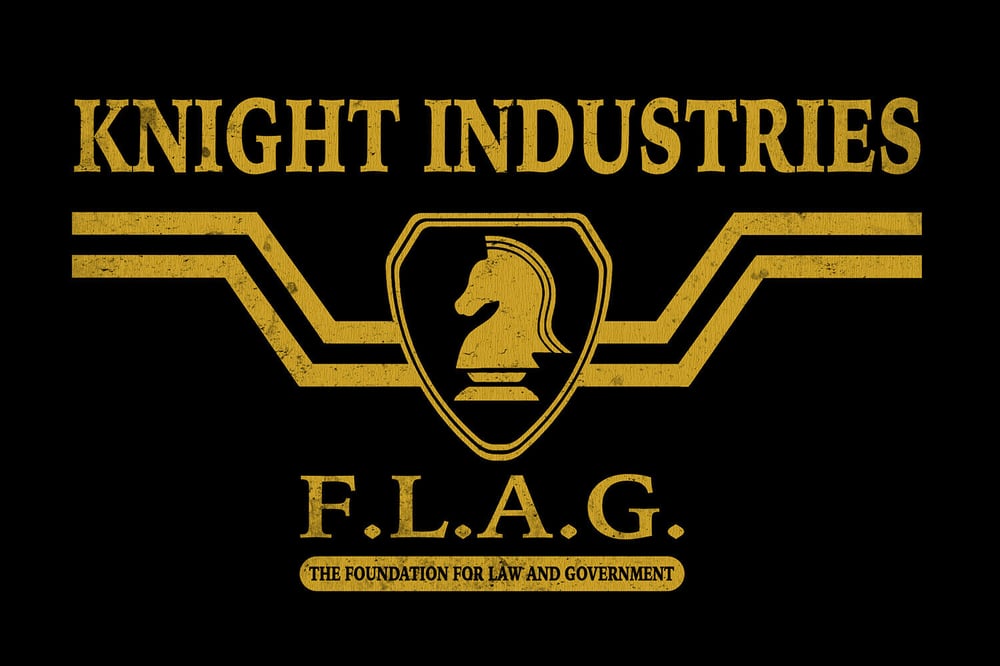 Image of Knight Industries F.L.A.G. T-shirt - Knight Rider Inspired