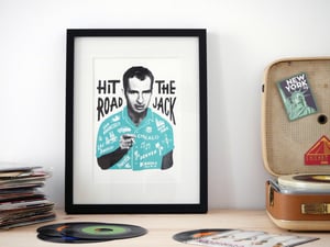 Image of HIT THE ROAD JACK - JACK KEROUAC screenprint