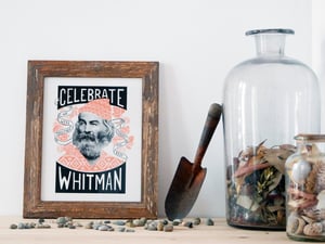 Image of CELEBRATE WHITMAN screenprint