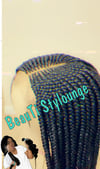 Middle Part Braided Wig