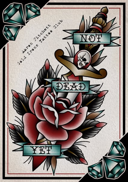 Image of NOT DEAD YET PRINT