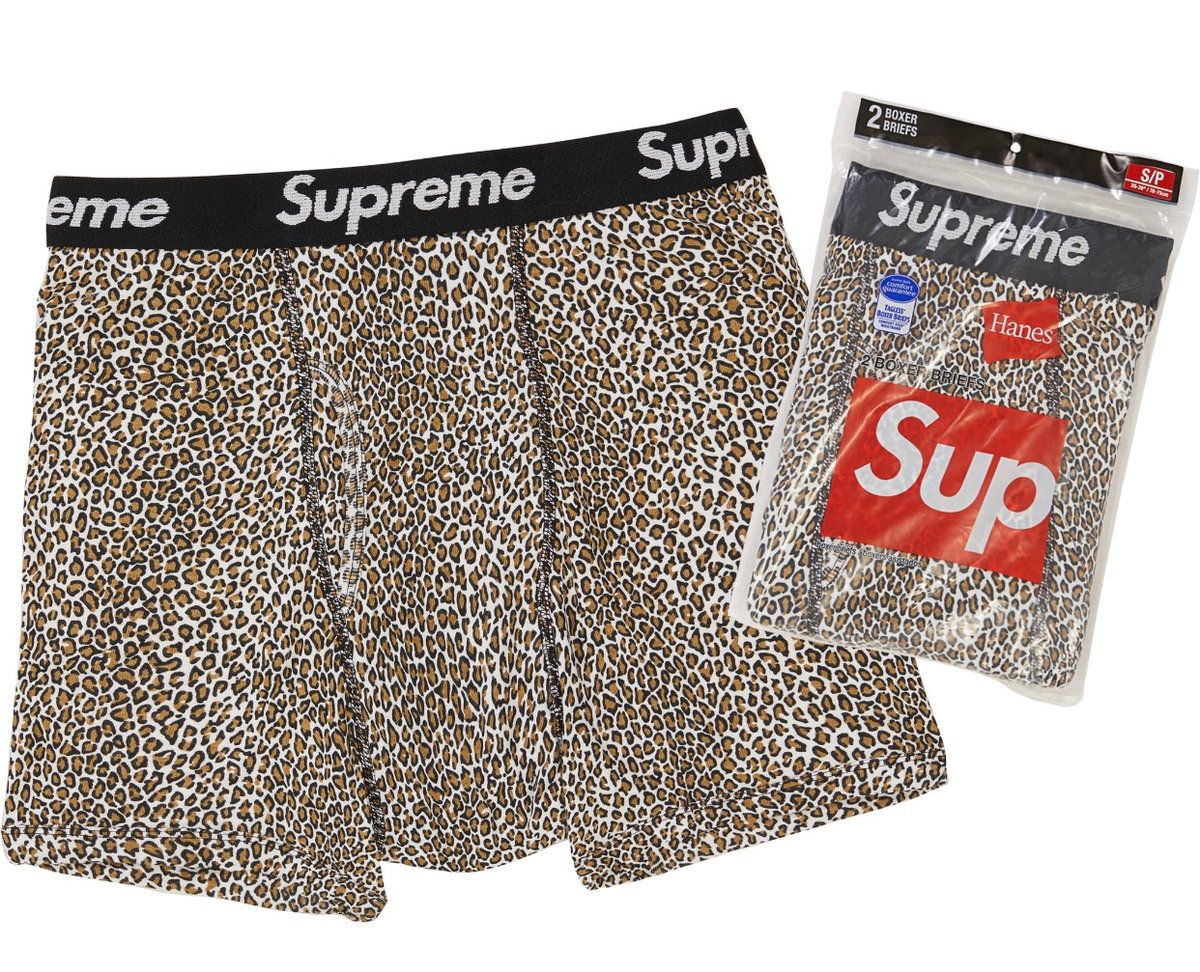 Image of Supreme/Hanes Leopard Boxer Briefs (2 Pack)