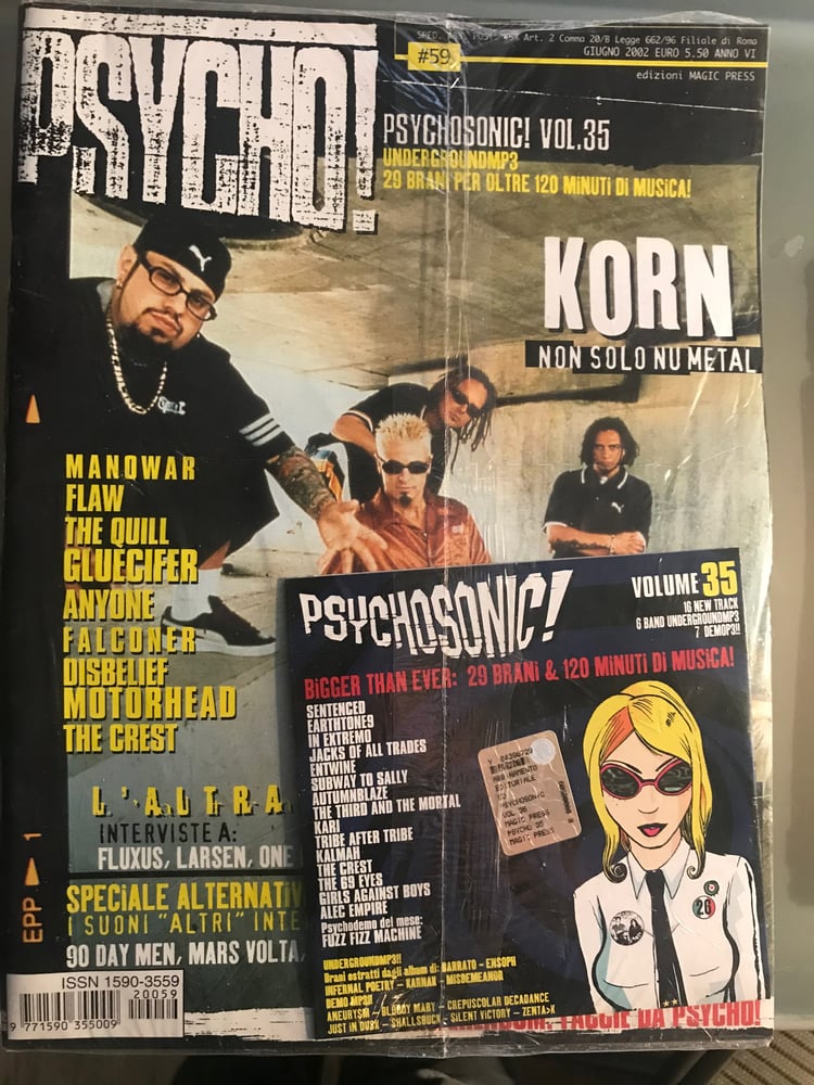 Image of PSYCHO! N. 59 (GIUGNO 2002) + CD PSYCOSONIC! VOL. 35 - SOLO 5 COPIE DISPONIBILI!!!!