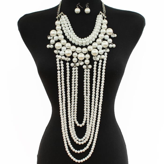 Image of PEARL NECKLACE SET