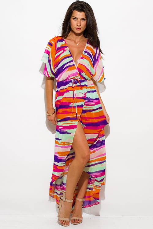 Image of MULTICOLORED PRINTED MAXI DRESS