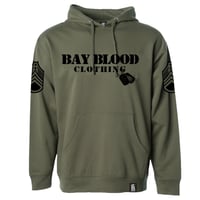 First Blood Hoodie (military green/black)