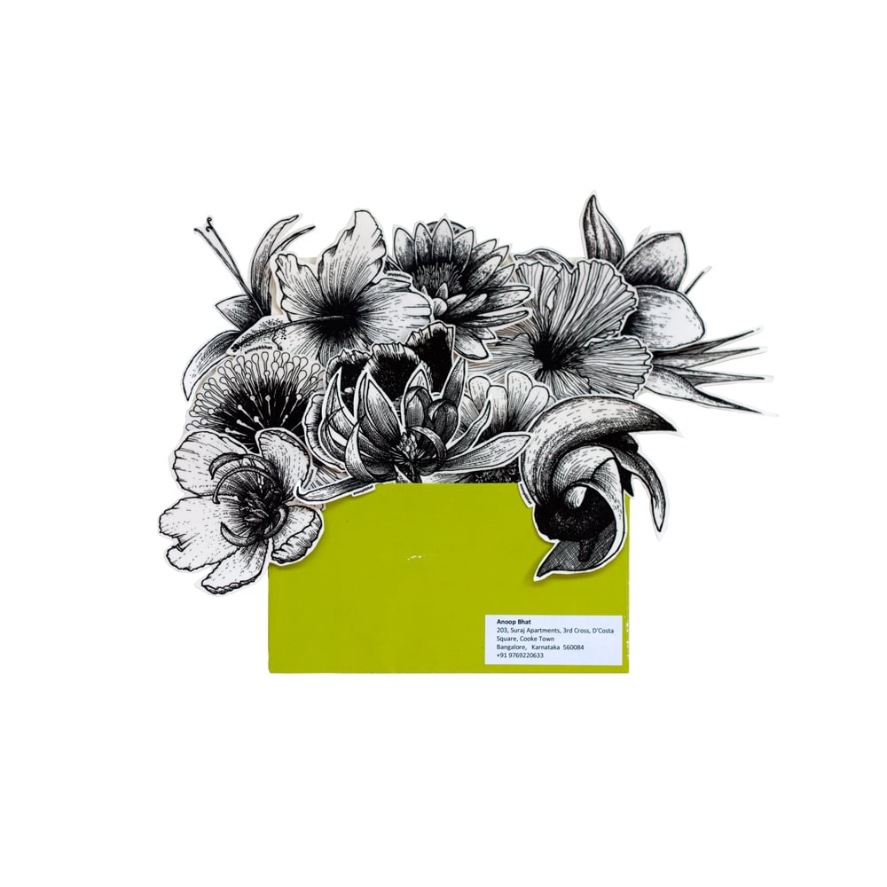 Image of 'Flowers of Bangalore' sticker set