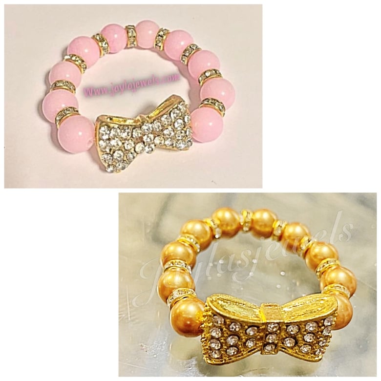 Image of Bling bow bracelet