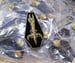 Image of Under the Sign Antique Gold enamel pin.