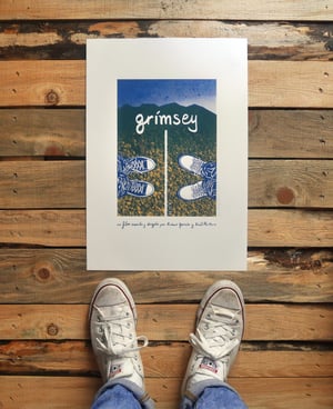 Image of GRÍMSEY (MOVIE POSTER) screenprint