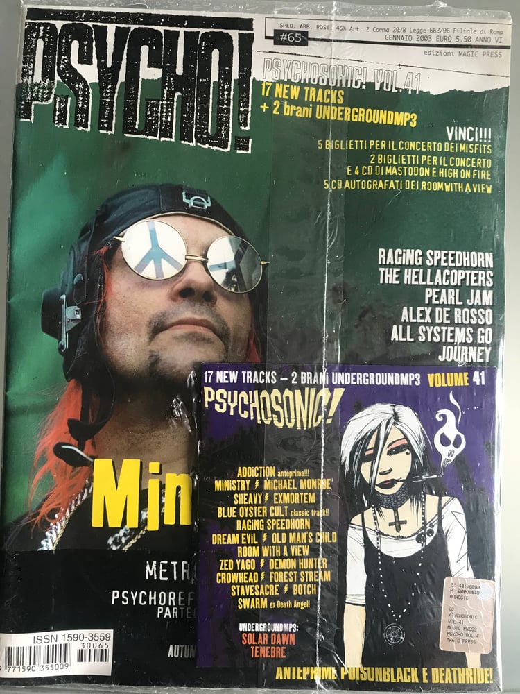 Image of PSYCHO! N. 65 (GENNAIO 2003) + CD PSYCHOSONIC! VOL. 41 - 1 SOLA COPIA DISPONIBILE!!! - RARISSIMO!!!
