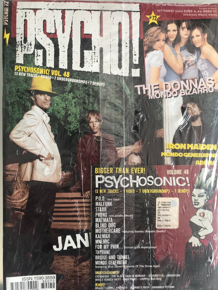 Image of PSYCHO! 72 (SETTEMBRE 2003) - SOLO 1 COPIA DISPONIBILE!!! - RARISSIMO!!!!