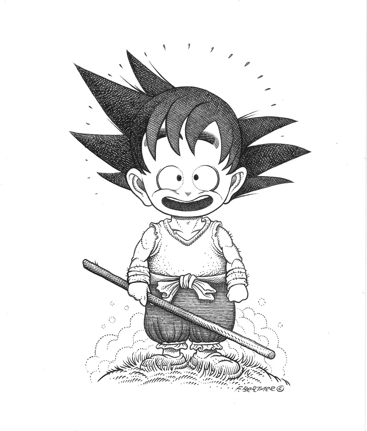 Image of Kid Goku - Original Art