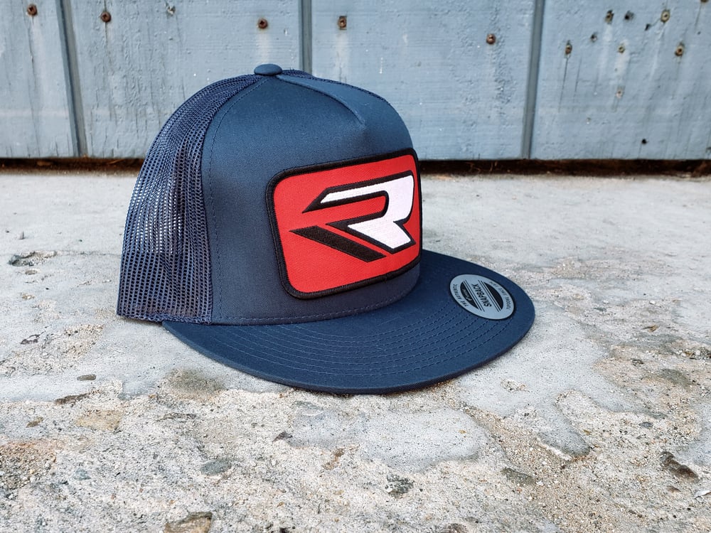 Image of Old School GSXR 'Slingshot' Trucker Hat - Red/Black