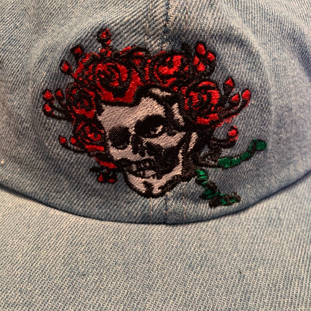 Image of Original Vintage Grateful Dead Denim Bertha Cap! 1990's