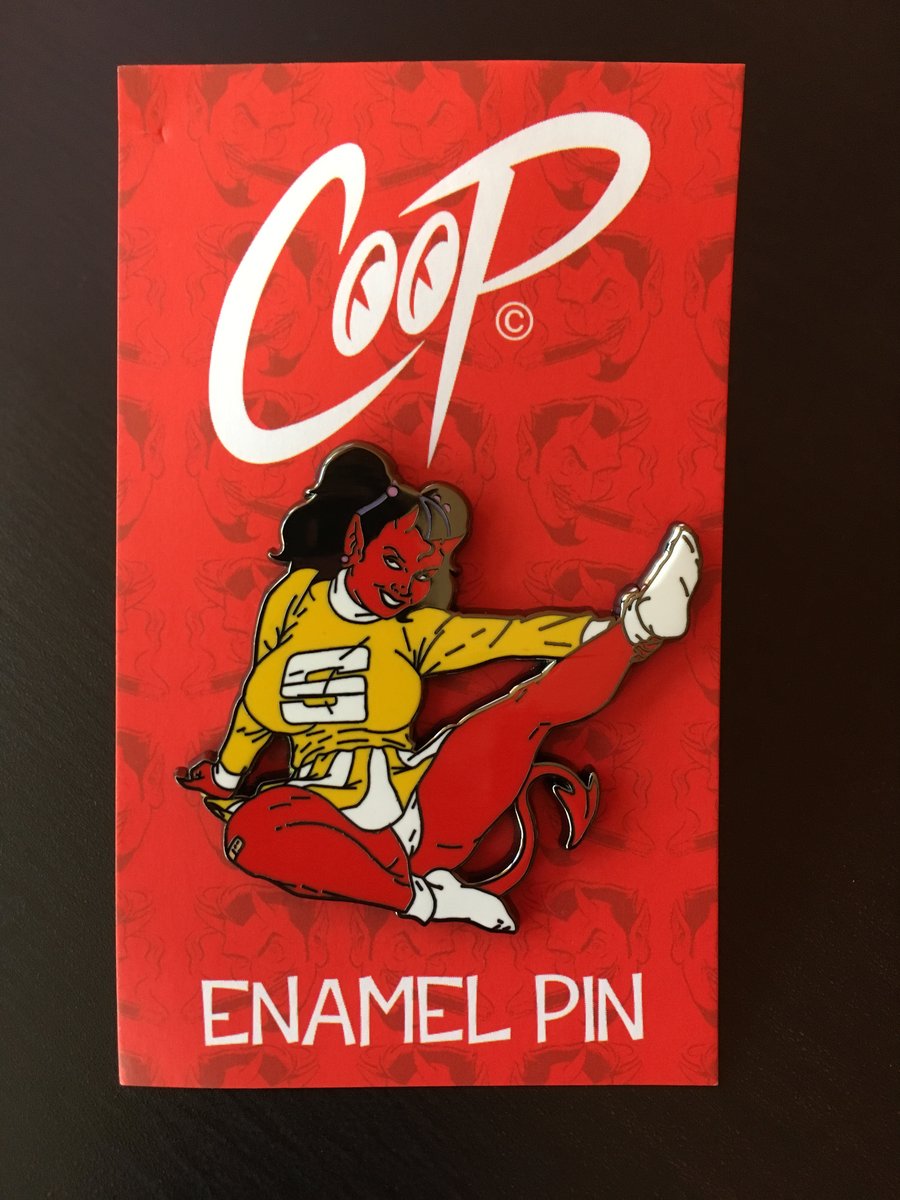 Image of SATAN'S CHEERLEADER enamel pin