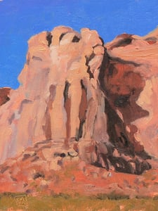Image of Red Cliff and Blue Sky