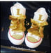 Image of Gold jeweled initial converses 