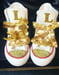 Image of Gold jeweled initial converses 
