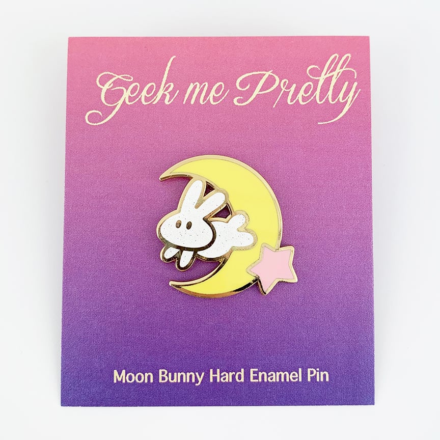 Image of Sailor Moon Moon Bunny Hard Enamel Pin