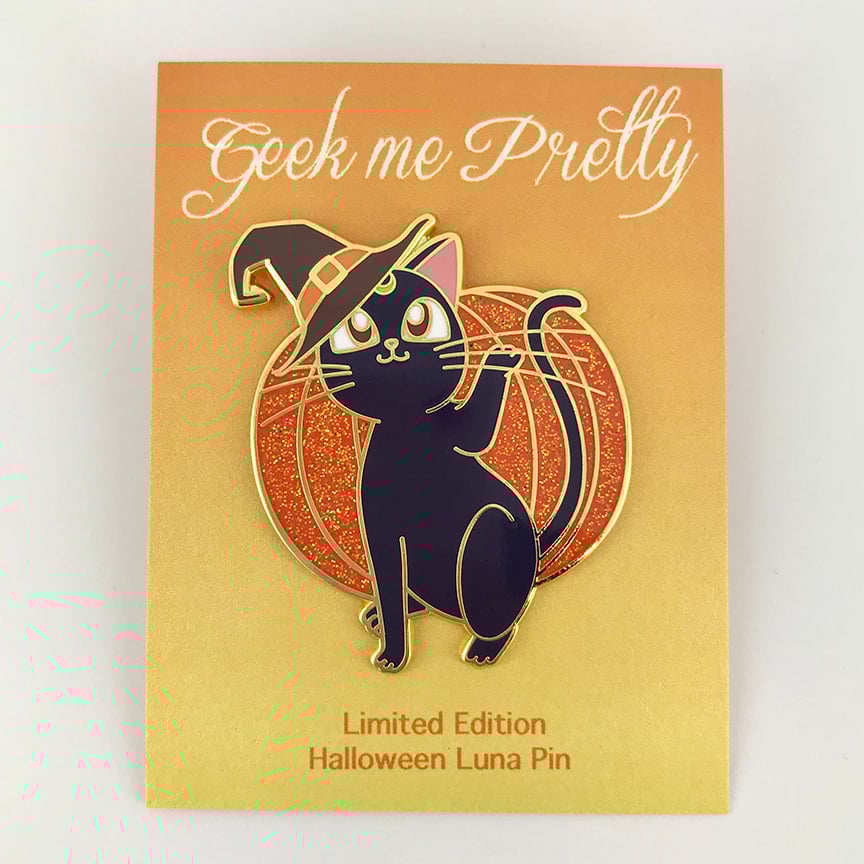 Image of Seconds Sale! Halloween Luna Limited Edition Pin