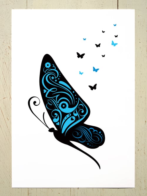 Image of Butterfly A4 art prints