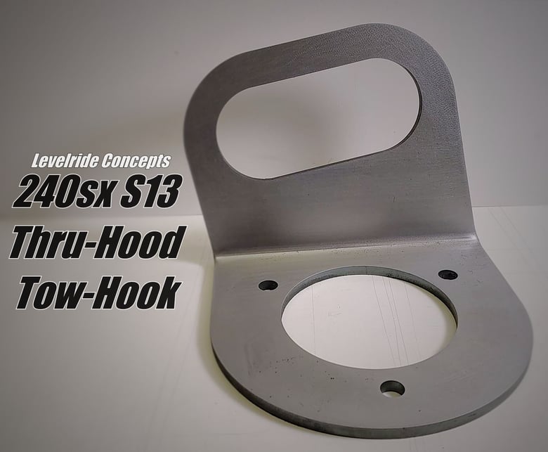 Image of 240sx S13 Thru-Hood Tow-Hook kit