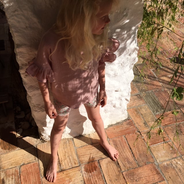 Jonna blouse-rose gauze