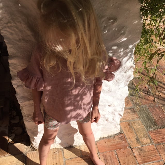 Jonna blouse-rose gauze