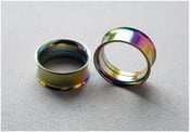 Image of Rainbow PVD Double Flare Screw Eyelet Tunnel