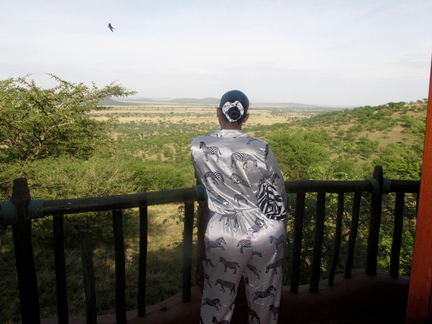 Image of ZEBRA PRINT SILKY 3-PIECE PAJAMA SET (CAD SIZE 12)