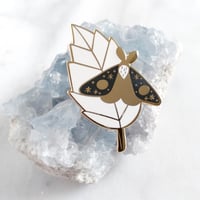 Image 2 of Resting Moth Enamel Pin