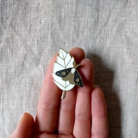 Image 4 of Resting Moth Enamel Pin