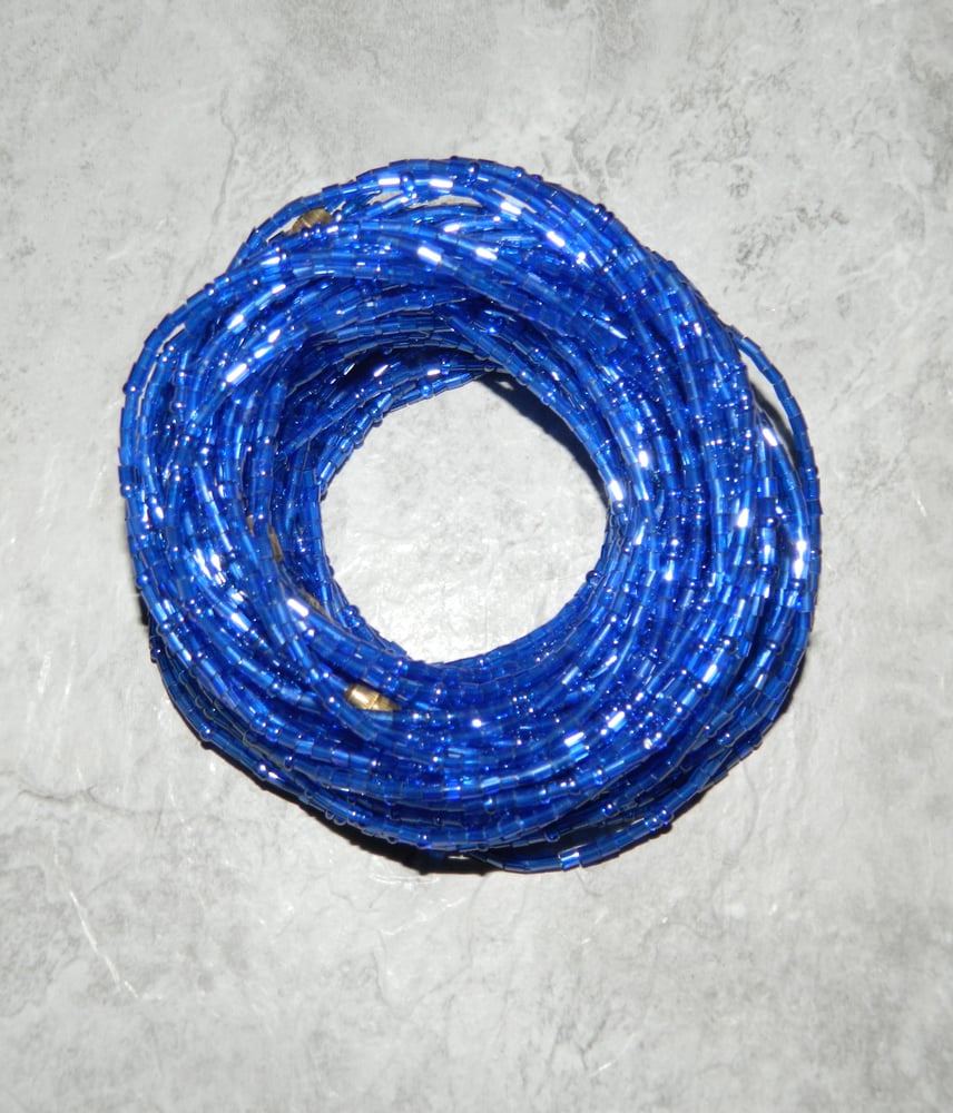 Image of Violet Glass Waistbead 