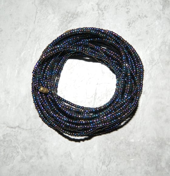 Image of Blue Metallic Waistbead 