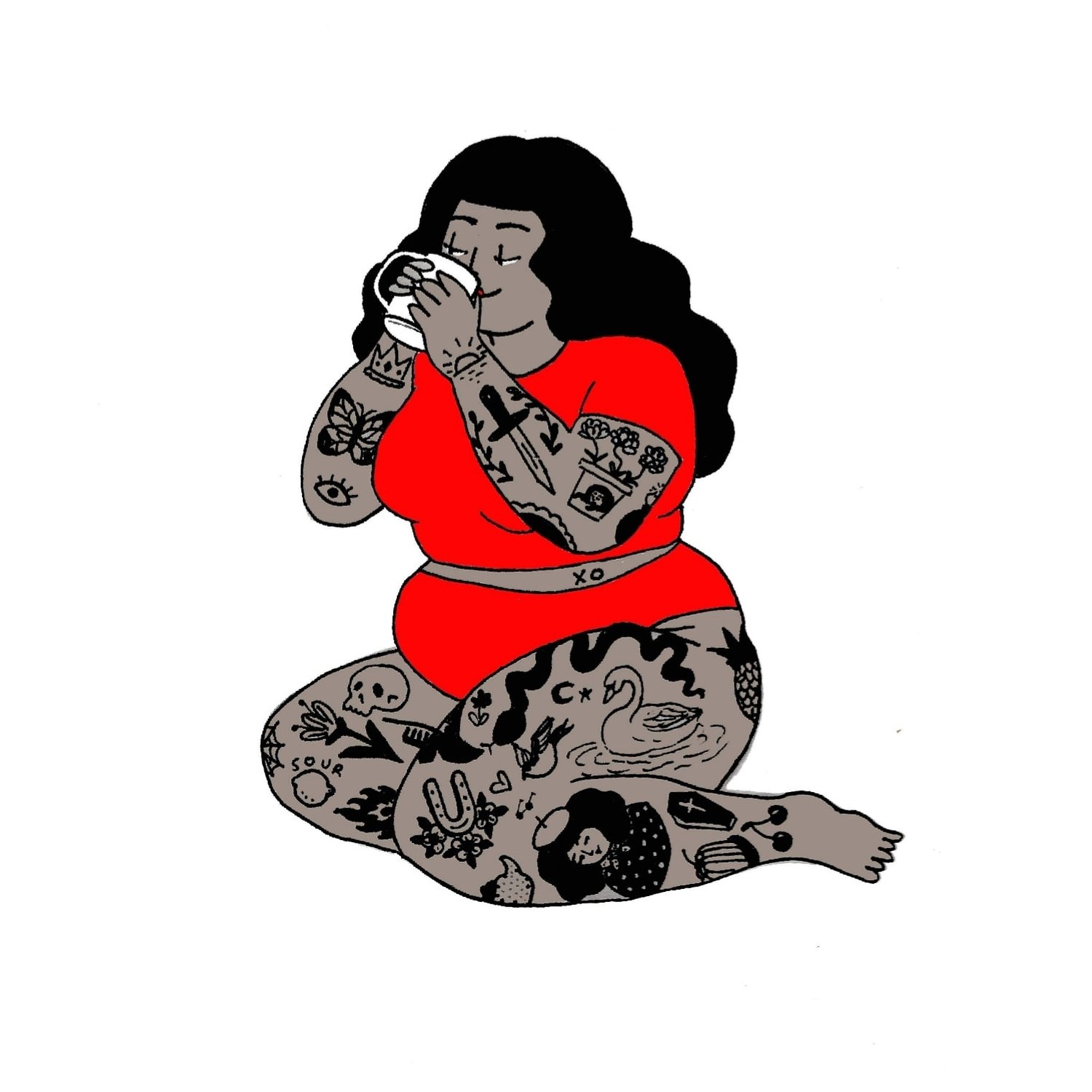 Image of Coffee Babe - print