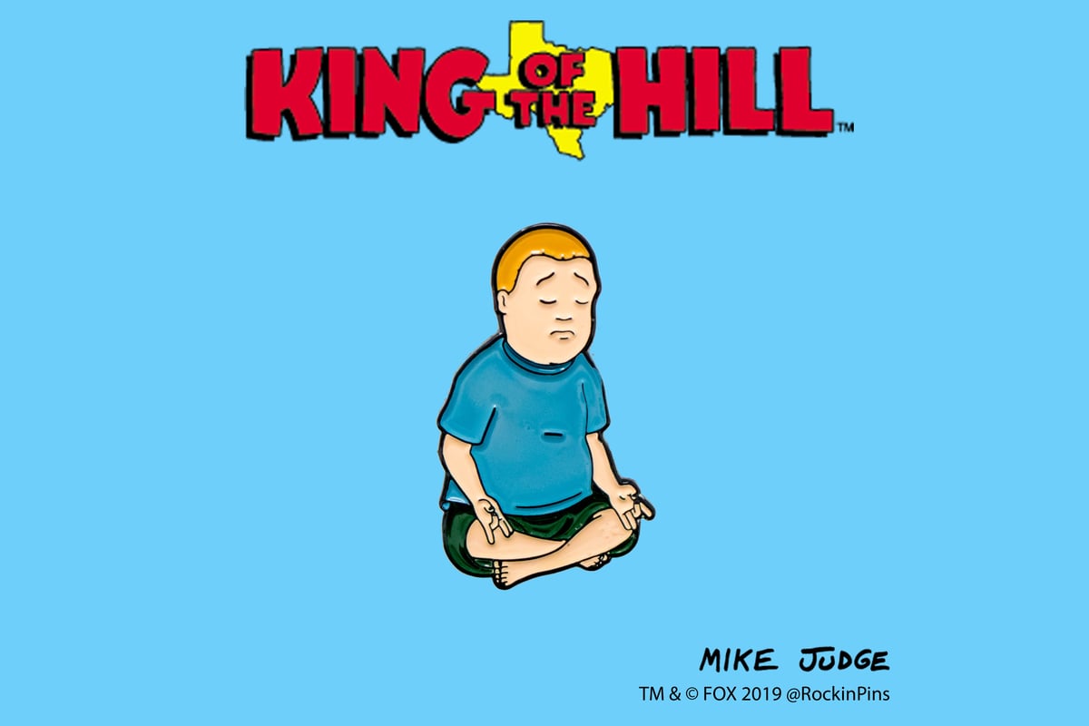 King of the Hill - Bobby Hill Meditating Enamel Pin.