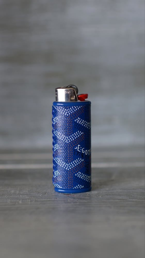 Image of Goyard Lighter Sleeve(Blue)