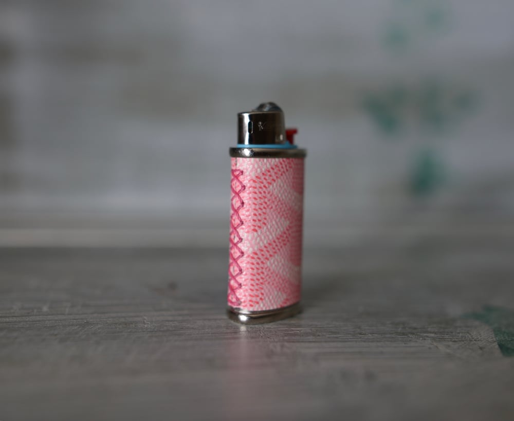 Image of Goyard Mini Lighter Case (Pink)
