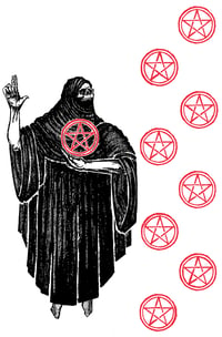 "Nine of Pentacles" 8.5"x11" Fine Art Print