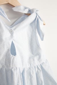Image 5 of Rabbit Dress- pale blue pattern