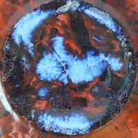 Image 5 of Art Pottery Plate with Abstract Design, Contemporary Dinner Plate, Made in USA