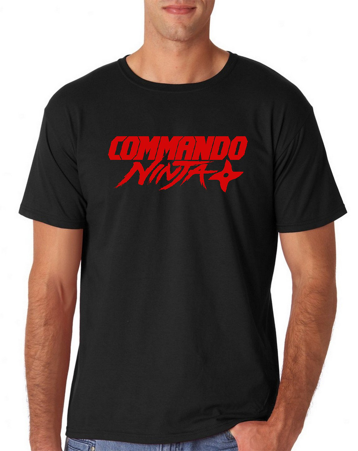 Image of Commando Ninja Black Tee Shirt
