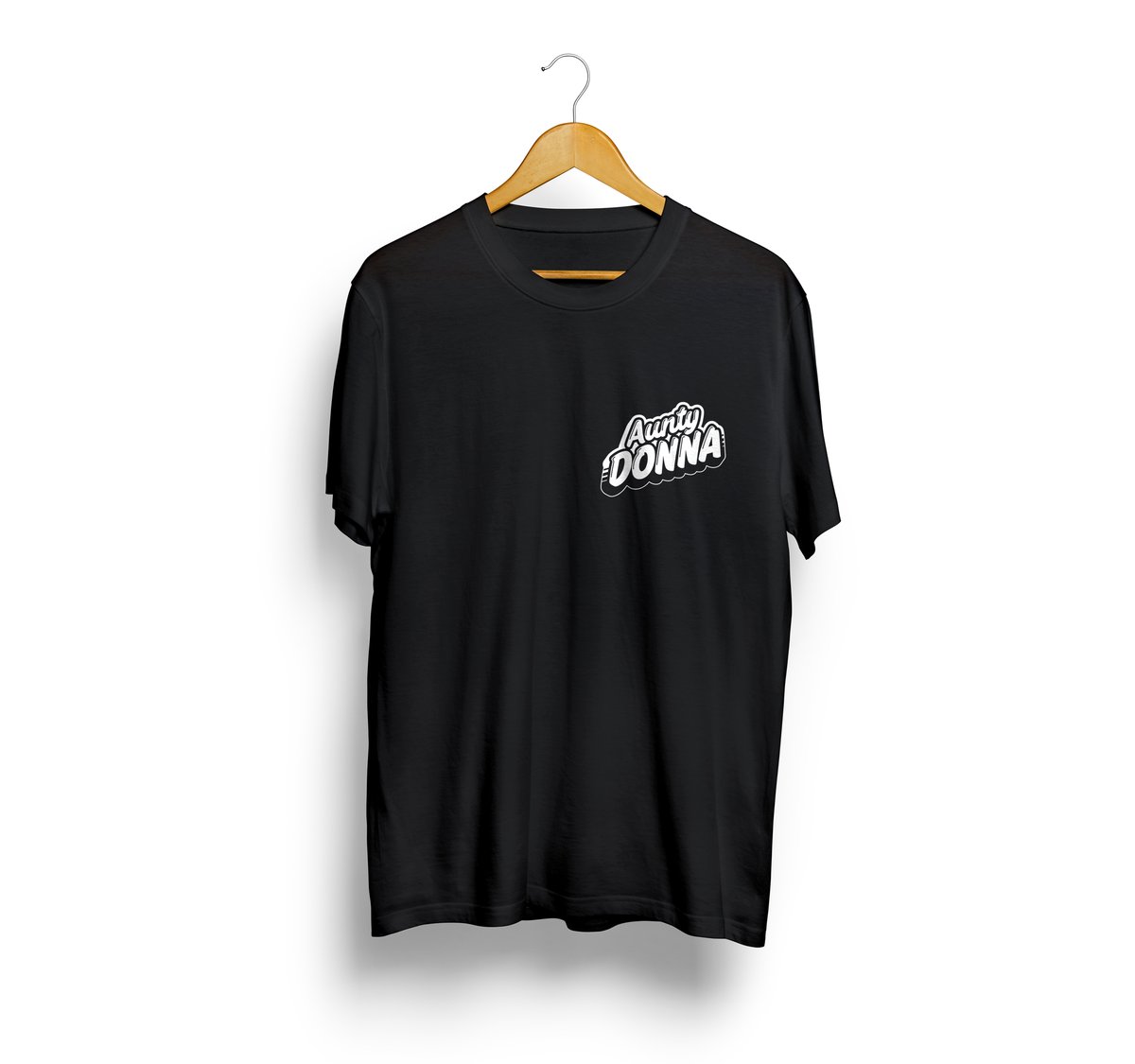 Aunty Donna Black Logo T-Shirt / Aunty Donna