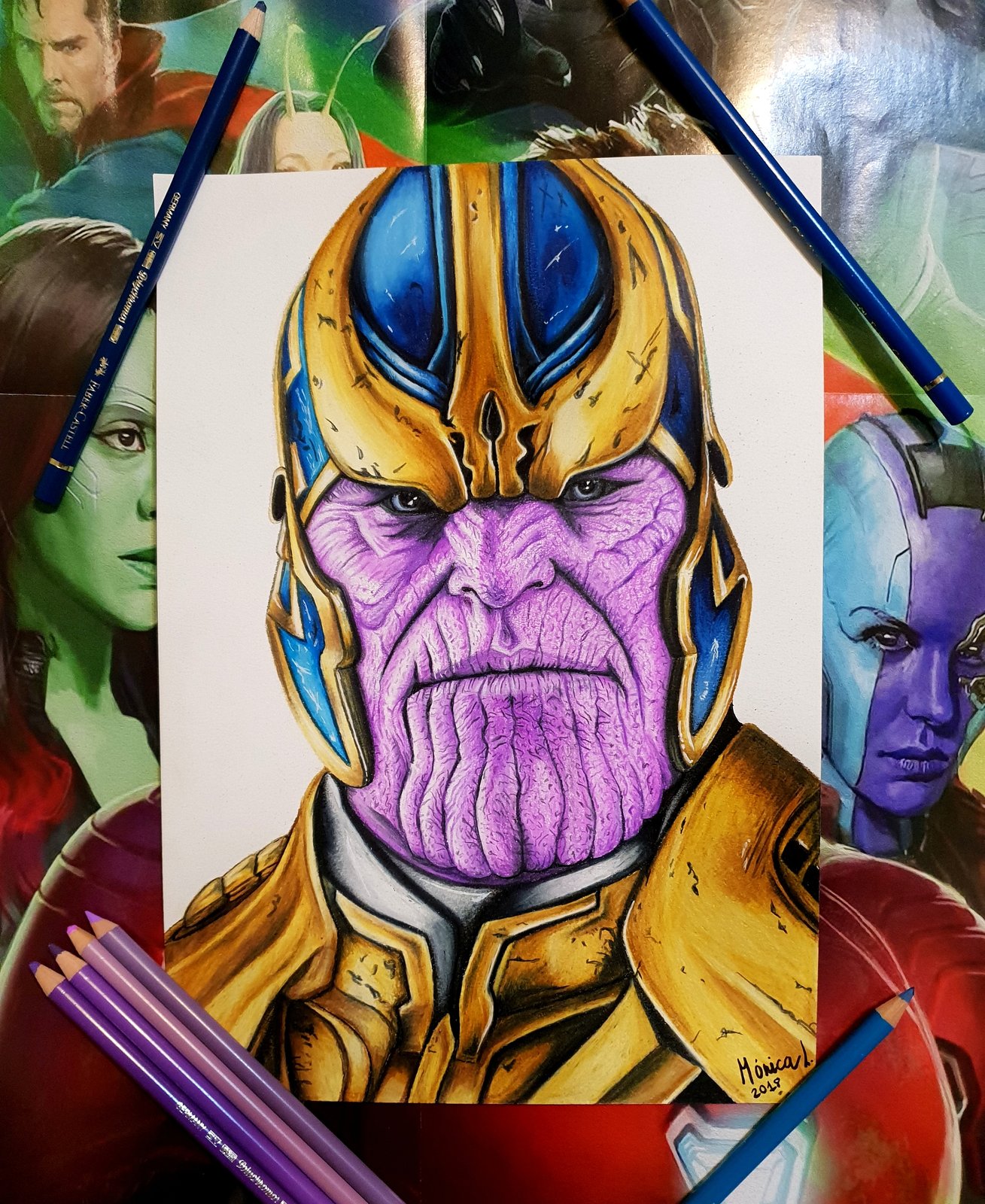 Drawing Thanos :: Behance