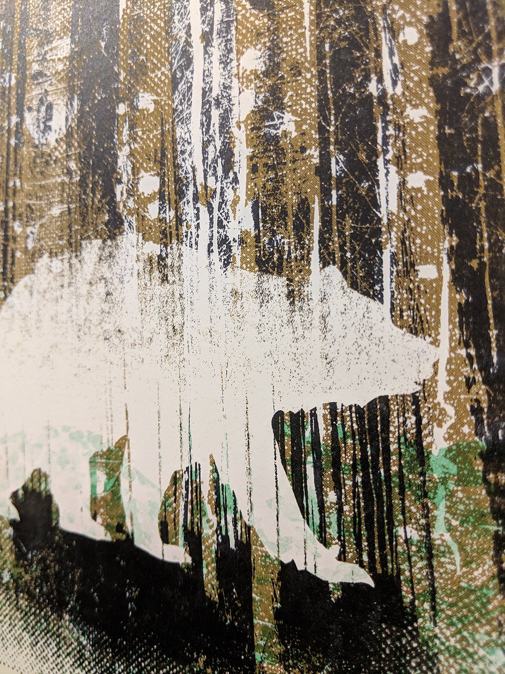 "I Fear Not The Forest, For I Am The Bear", RISO print