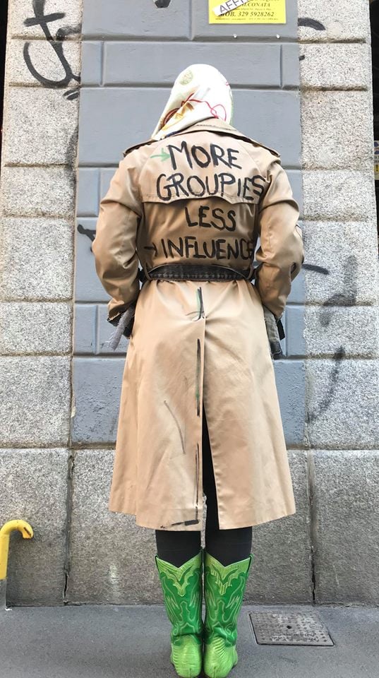 Image of MORE GROUPIES LESS INFLUENCER TRENCH