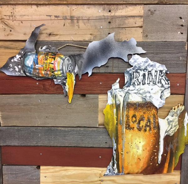 Image of Drink Local Michigan (Upper can)
