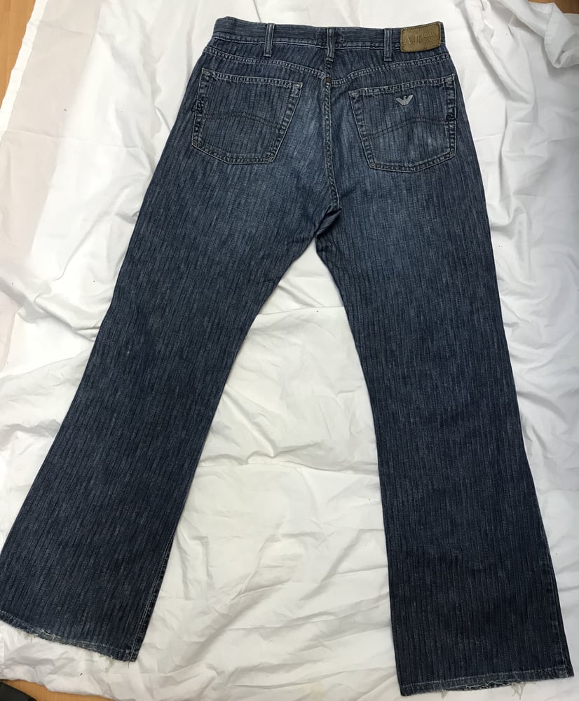 Image of AJ/Armani Mens Jeans with Frayed Hems